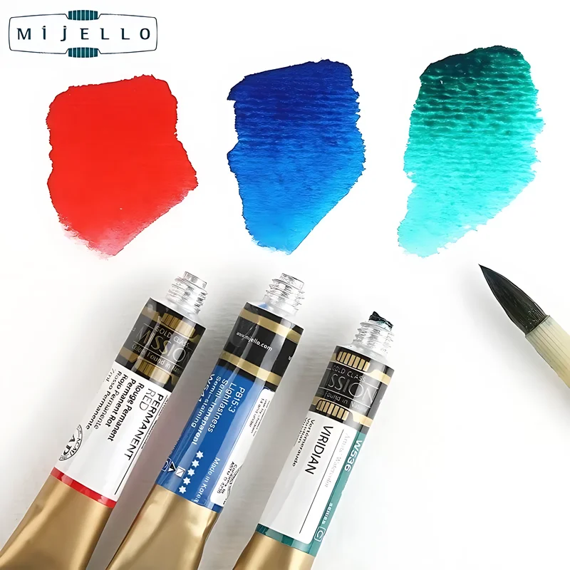 Imagem -05 - Mijello Misson Gold Tinta para Aquarela Adequado para Artistas Pintura Iniciantes Estudantes Artigos de Arte 36 Cores 34 Cores 24 Cores