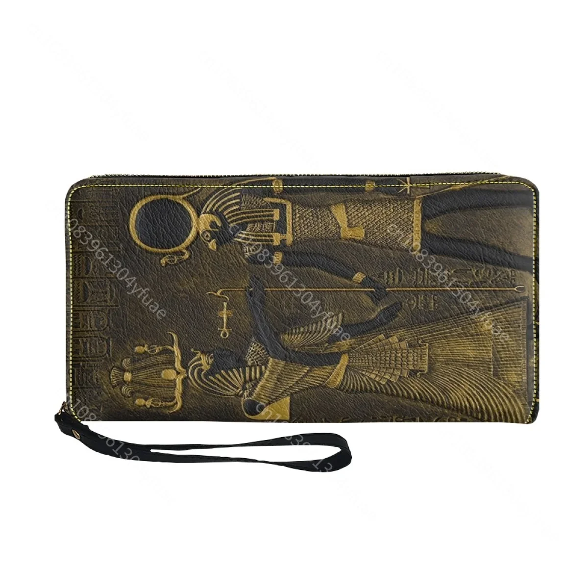 Ancient Egyptian Art Design Women Wallet Luxury Ladies Casual Portable Girls Travel Bag Female