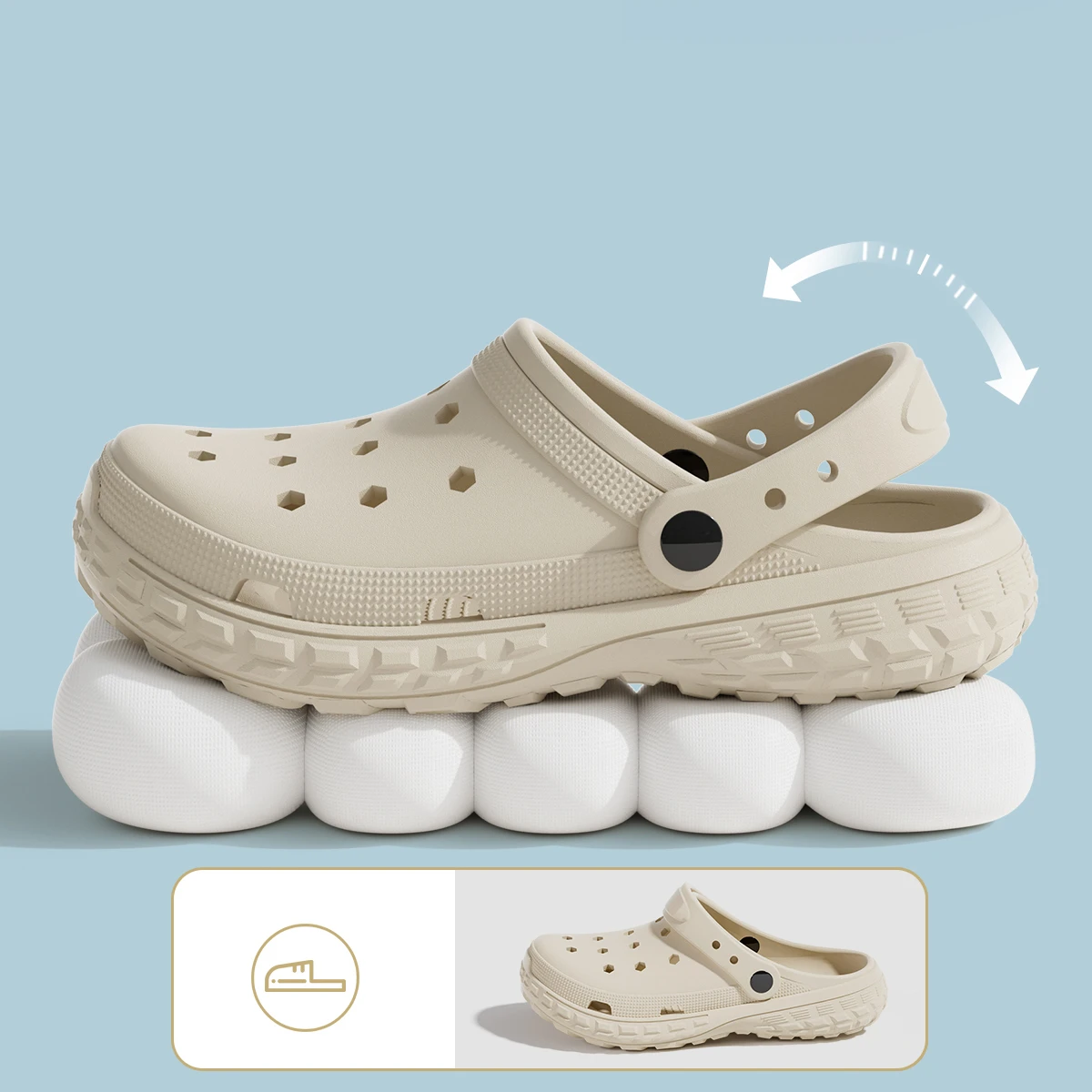 Summer Hole Shoes Beach Thick Bottom Unisex Outdoor Slippers Fashion Comfortable Indoor Outdoor Sandals