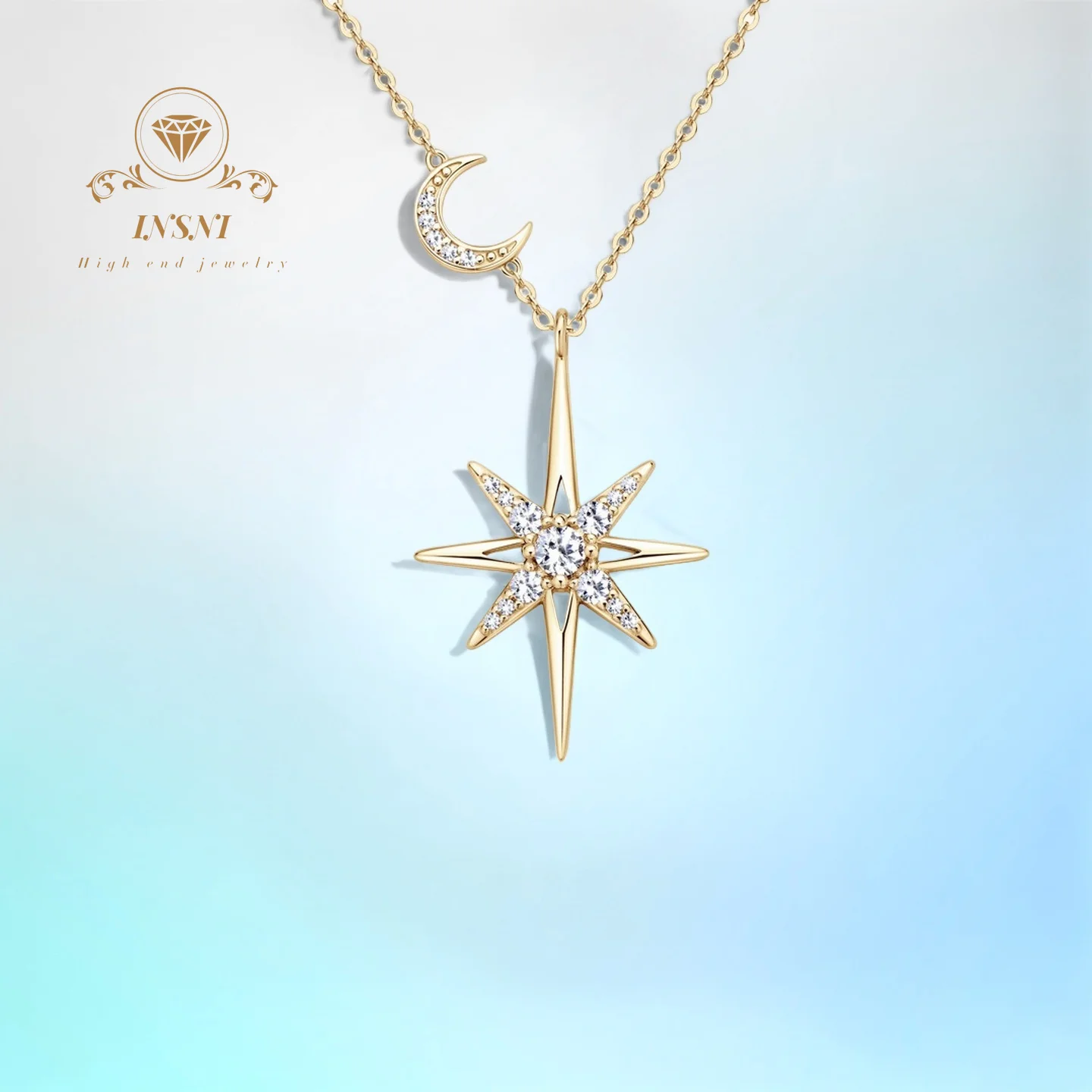 

Эксклюзивное колье с восьмигранной огранкой из муассанита для женщин, цвет D, подвеска-звезда, шикарное колье-чокер из серебра S925, сертифицировано GBA, роскошные ювелирные изделия