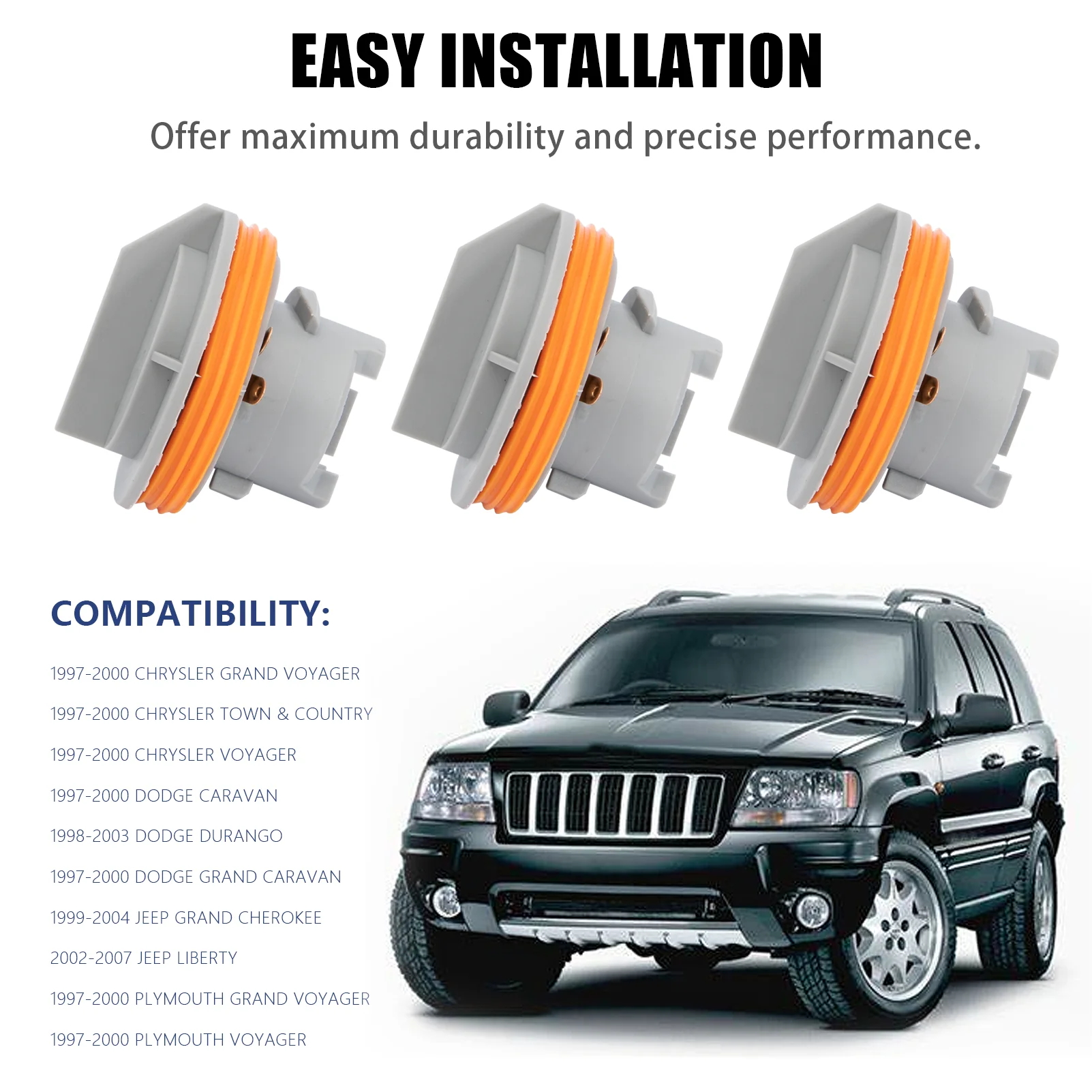 6 PCS Gniazdo tylnej żarówki tylnej lampy tylnej BS01 dla 1999-2004 JEEP Grand Cherokee 4676589   923-034, 034145   Akcesoria samochodowe