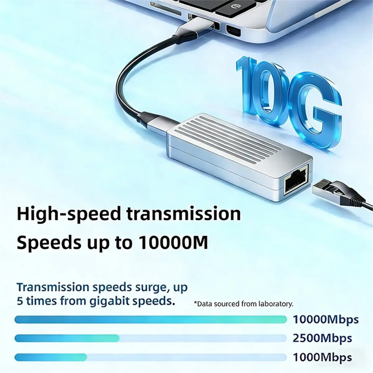 10GbE-T9 RTL8159 Chip USB 3.2 Gen2 10 Gigabit Ethernet Adapter/Portable Wireless Network Card Adapter