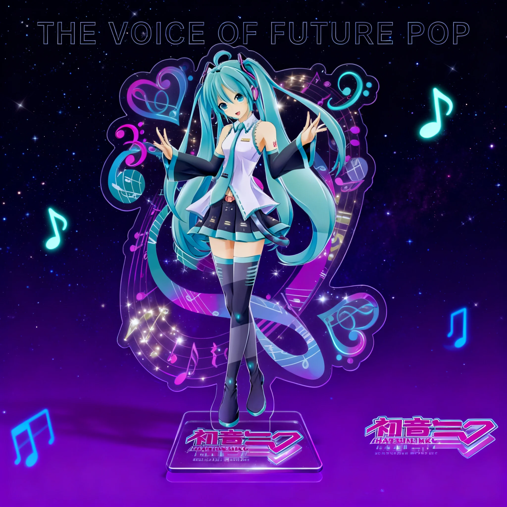 

Большая акриловая подставка Miku Hatsune, 15 см, двусторонняя, аниме-фигурка Vocaloid, аниме-мерчandise Luo Tianyi, коллекционный дисплей