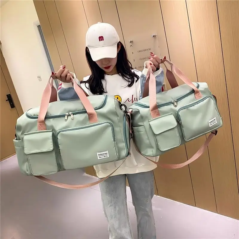 large-capacity-lightweight-short-trip-travel-bag-men-women-sports-fitness-handbag-wet-and-dry-separation-fashion-trend-bag