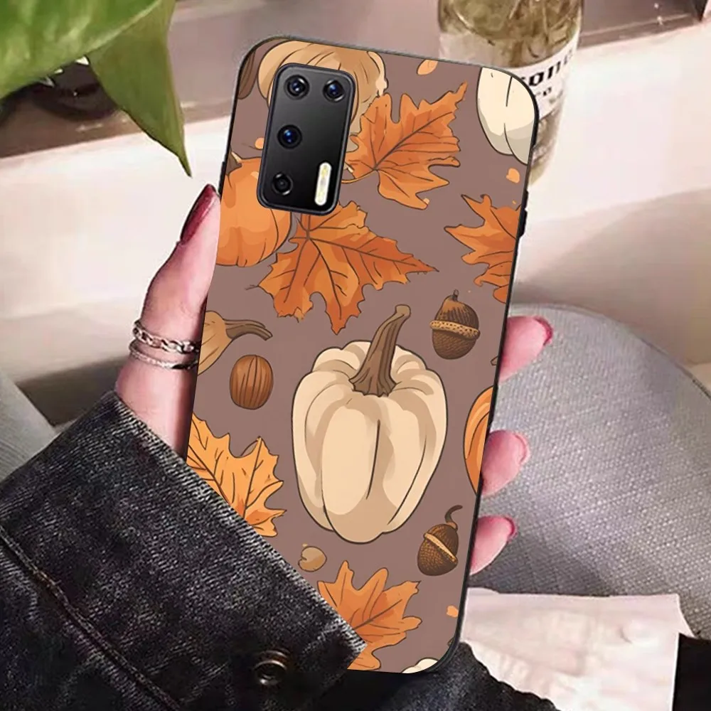 Pumpkin Happy Fall Autumn Phone Case For Huawei P 8 9 10 20 30 40 50 Pro Lite Psmart Honor 10 Lite 70 Mate 20lite