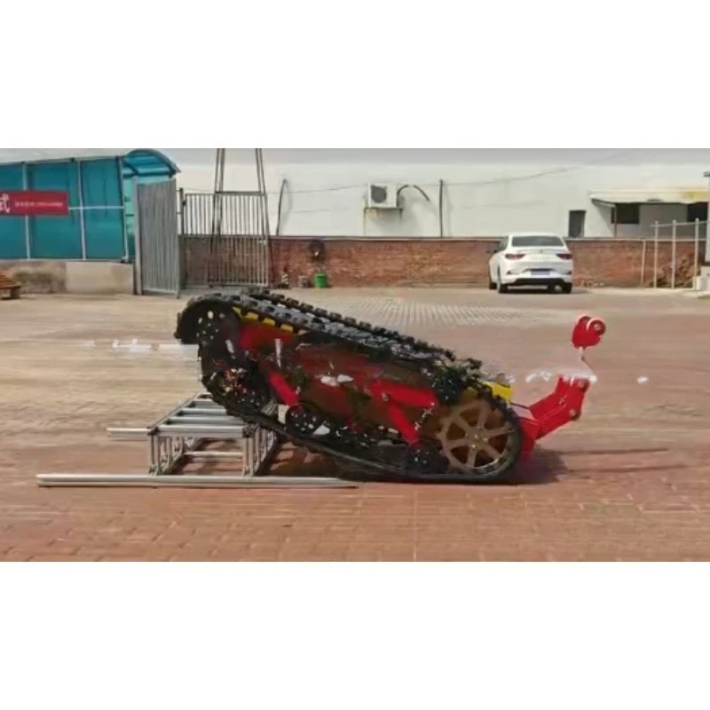 Heavy-duty rubber track chassis assembly, remote control operation, electric chain rail intelligent remote control
