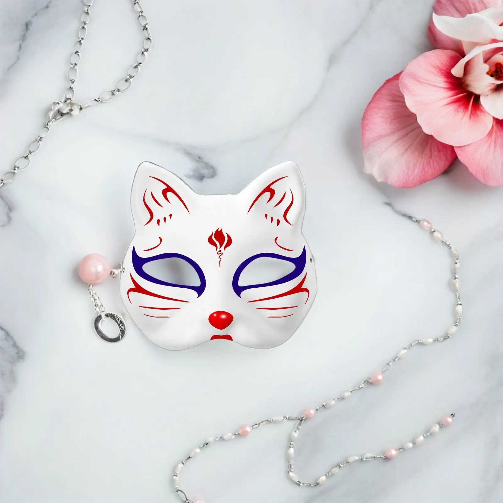 10-個の空白の猫のフェイスマスクペイント可能-diy-パーティーコスプレアクセサリー仮面舞踏会用品未塗装マスク衣装イベントアート用