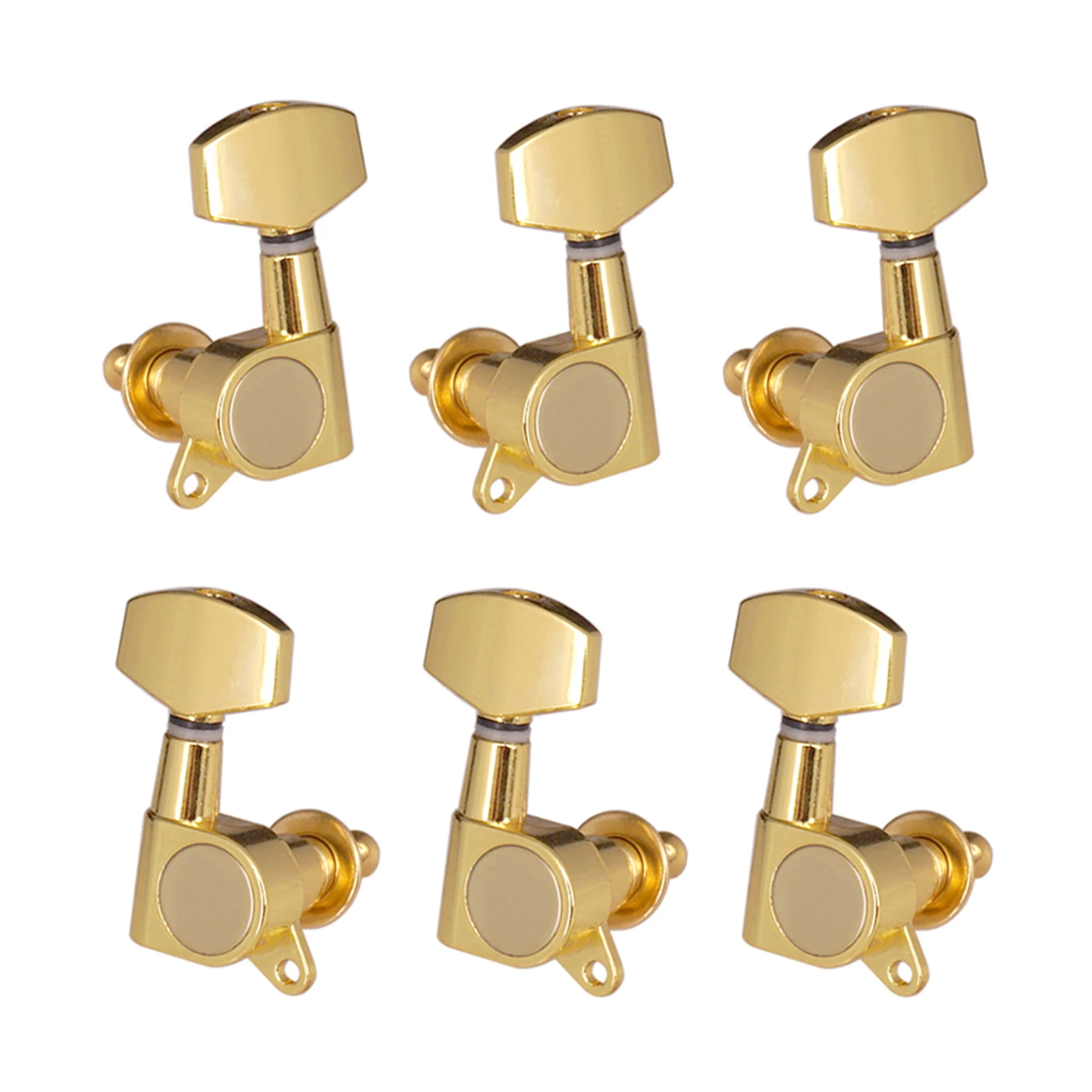 6pcs Sealed Guitar String Pegs Locking Tuners 3L3R Tuning Pegs String Tuners Electric Acoustic Guitar Tuner Machine Heads Knobs