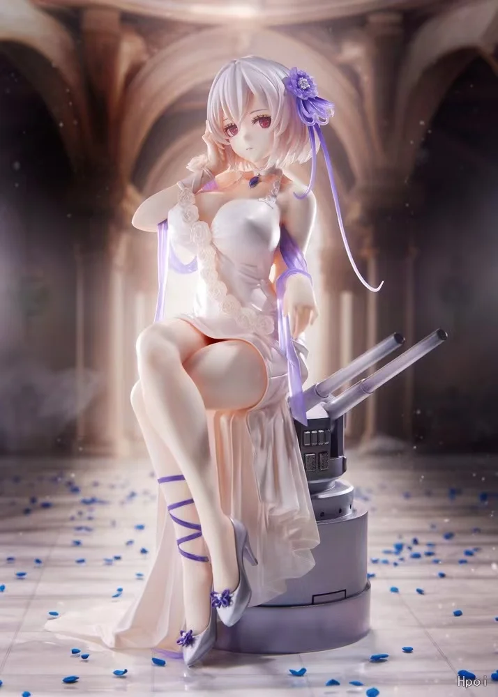 

Original WAVE Azur Lane Sirius White Roses Sexy Girls Anime Figure PVC Action Figures Collectible Model Toy Ornaments Desktop