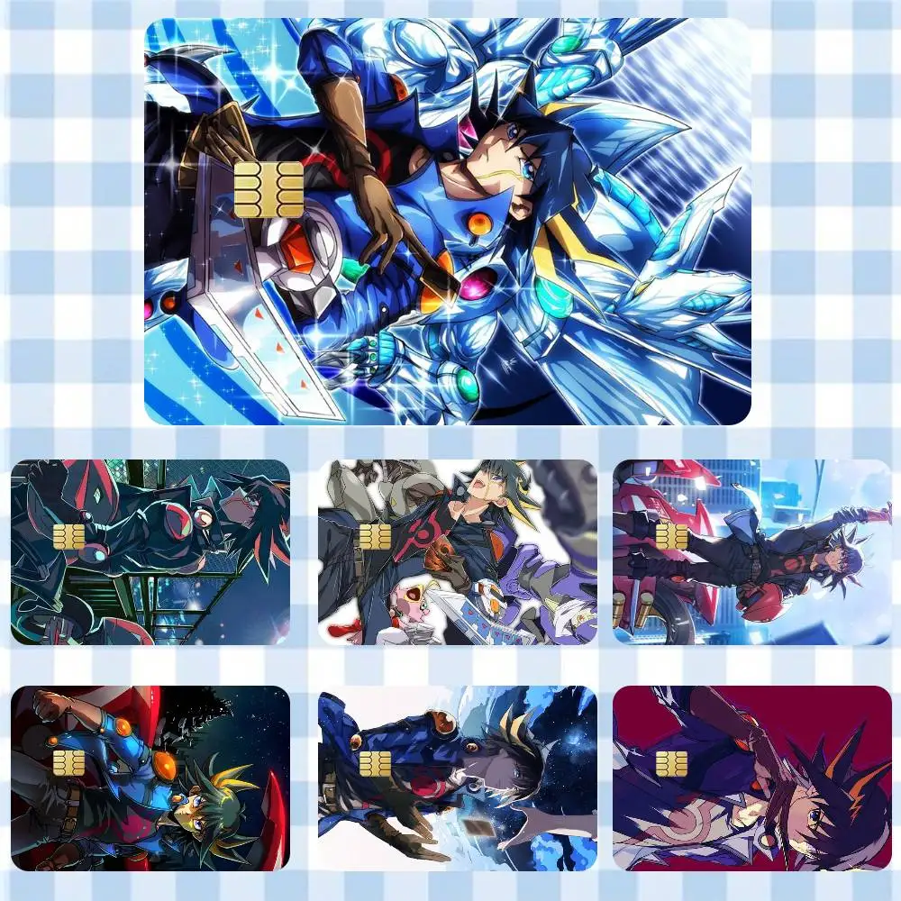 

Yu-Gi-Oh! 5Ds Fudo Yusei Sticker Film Tape Skin for Credit Card Debit Card Waterproof Stickers Cartoon