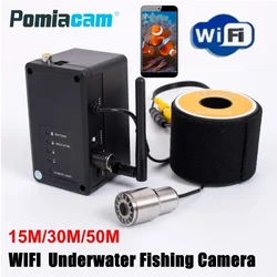 Cámara de pesca submarina inalámbrica Wifi, 15M, 30M, 50M, WF13WSL HD 1000TVL, sistema buscador de peces con grabación de vídeo para IOS y Android