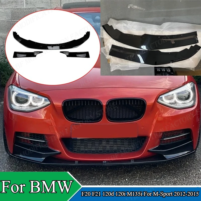 

Передний спойлер-диффузор (накладка на бампер) для BMW F20 F21 120d 120i M135i M-Sport 2012-2015, тюнинг-комплект, аксессуары для тюнинга кузова