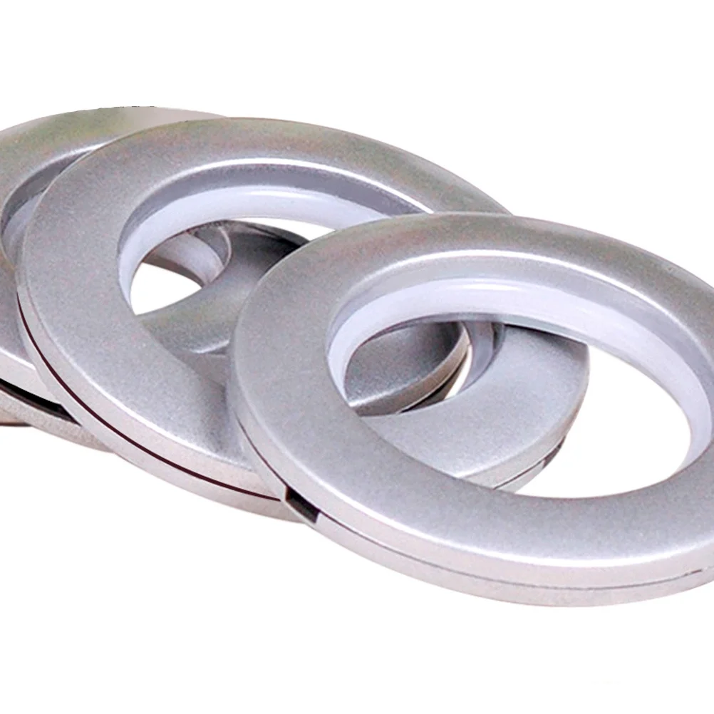 

20Pcs Snap Fix Curtain Ring Eyelet Buckle Silver Low Noise Curtain Accessories Iron for Blinds Drapery