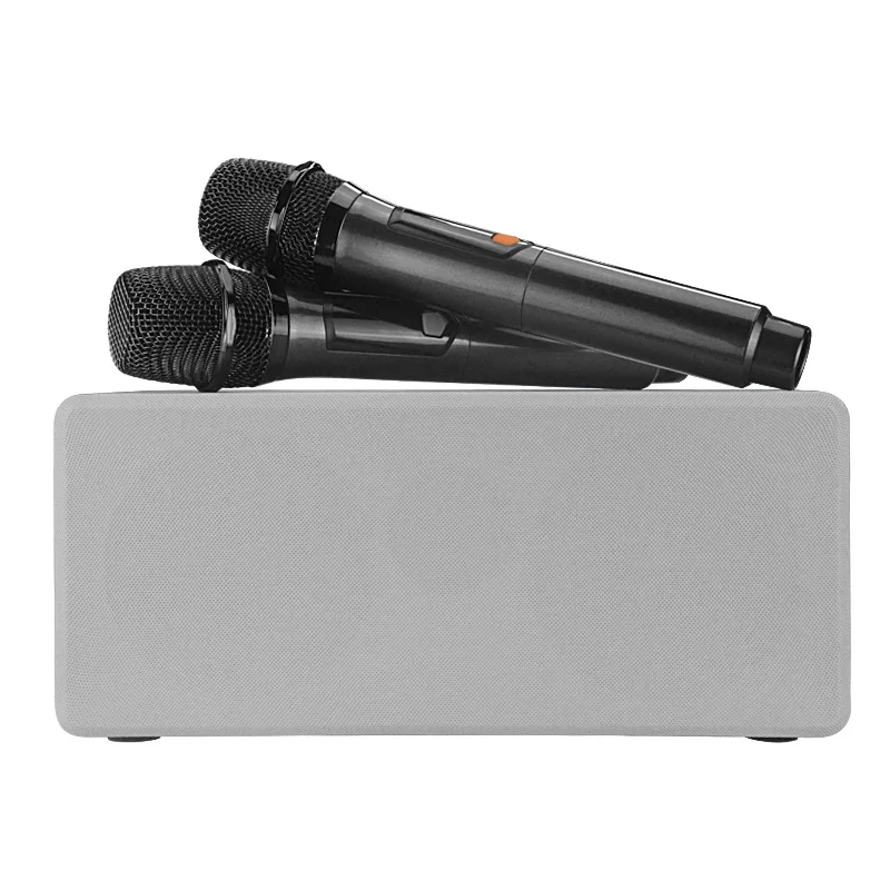 

Audio microphone set, TV projector singing, portable Bluetooth wooden audio microphone integrated