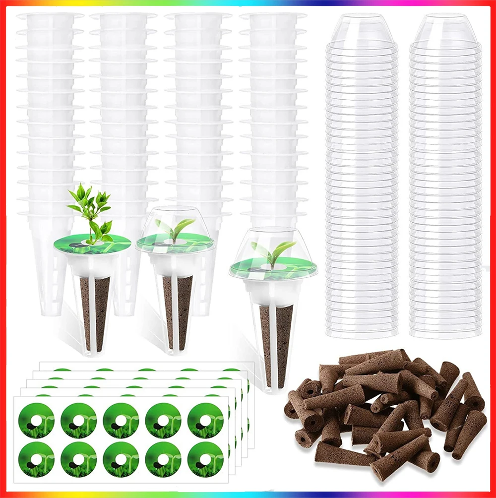 

30pcs/set Hydroponic Garden Accessories Planting Basket Grow Plant Cotton for Aerogarden Plant-Hydroponics Soilless Growing