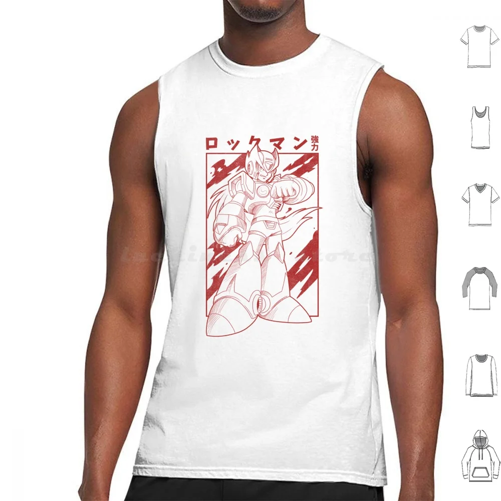 Zero Tank Tops Chaleco Sin Mangas Megaman Megaman X Rockman Mega Man Gamer Pixelart Videojuegos Retro Megaman Zero Gaming
