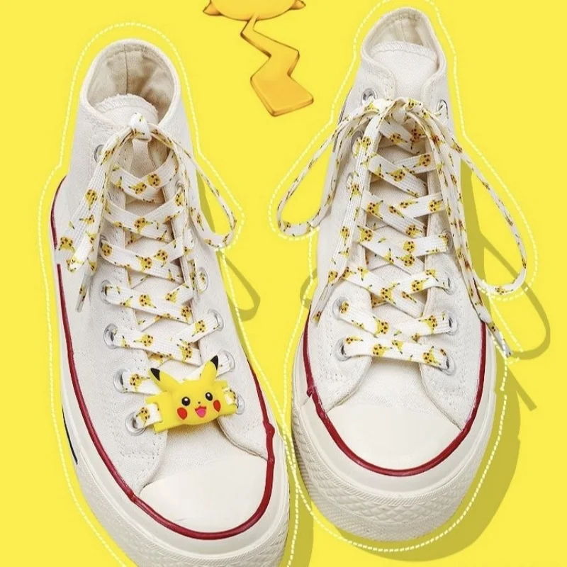 

1pair pockect elf Anime Shoelace Kawaii Shoelaces Cartoon Squirtle Colorful Sports Shoes Accessoris Kids Gift 120Cm /150Cm