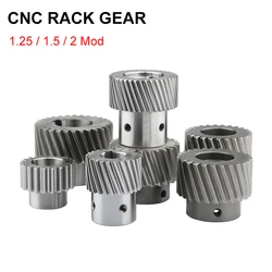 1.25 Mod 1.5 Mod 2 Mod Left Hand Helical Gear 20 25 30 40 Tooth Motor Rack And Pinion Drive System For CNC Router Engraving