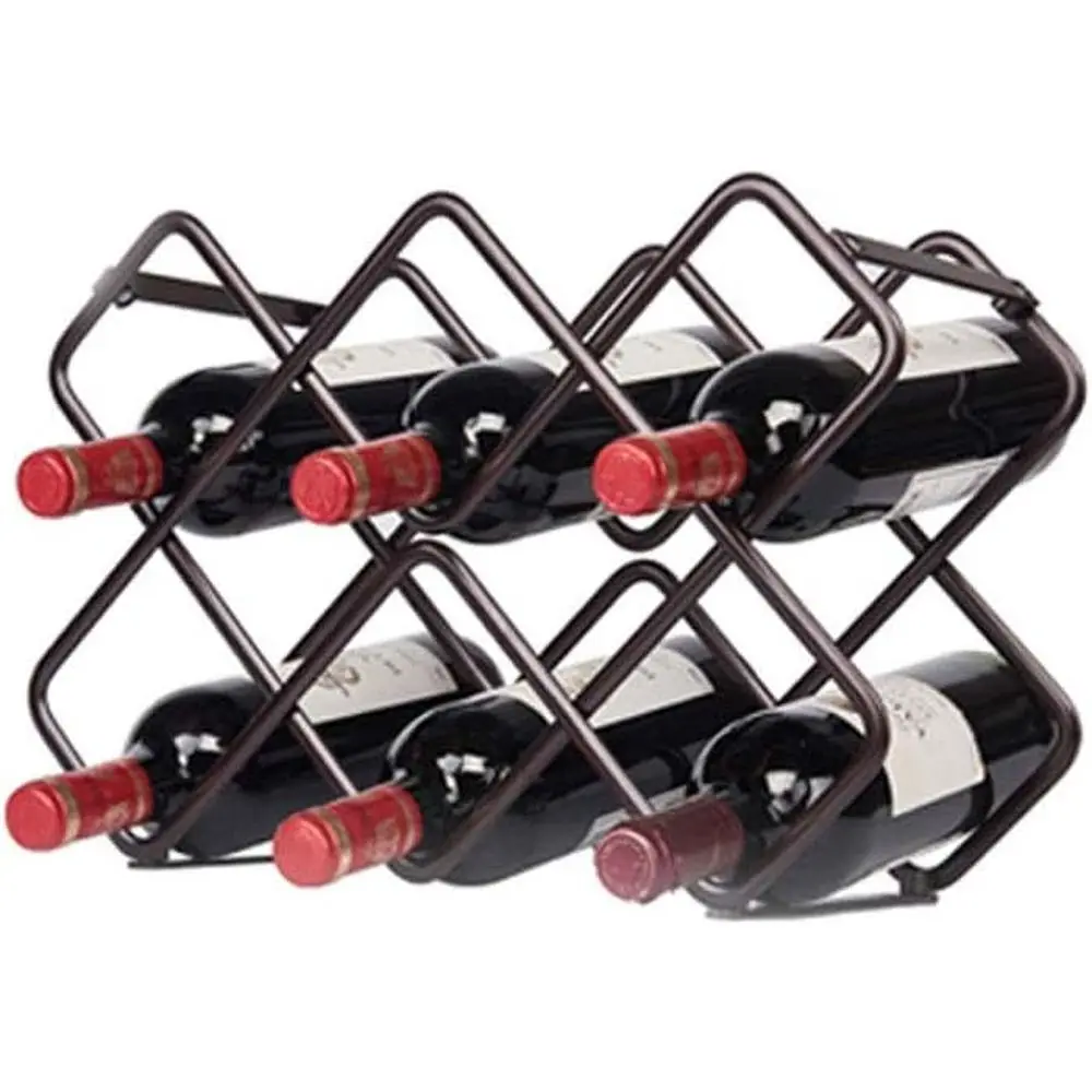 

Металлическая напольная подставка для вина на столешницу - напольное хранилище для кухни, для бутылок вина (Цвет: B) (A)