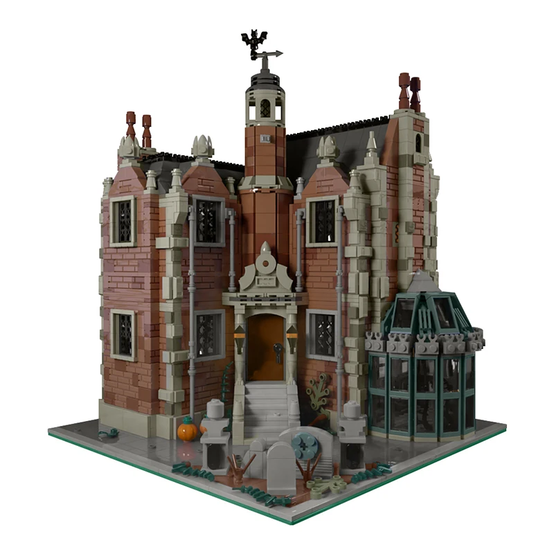 2101PCS The Haunted Manor Building Blocks Assembly House Horror Series Halloween Bricks Toys for Family Friends Holiday Gifts