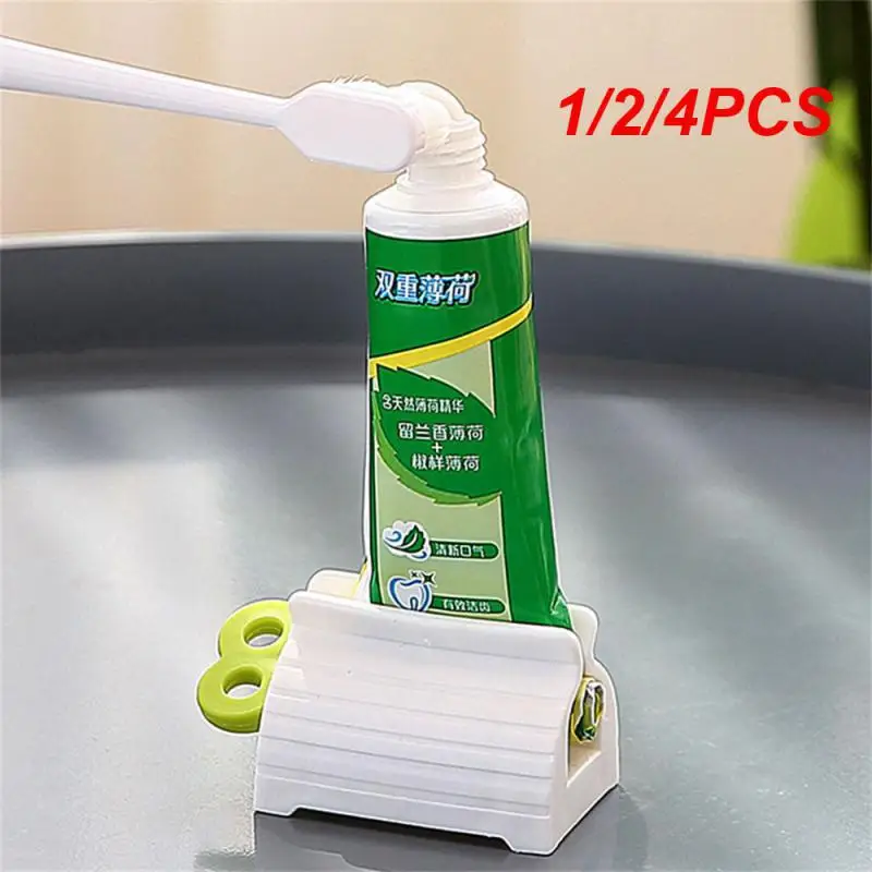 1/2/4PCS Toothpaste Squeezer Device Multifunctional Dispenser Facial Cleanser  Clips Manual Lazy Tube Tools Press Bathroom