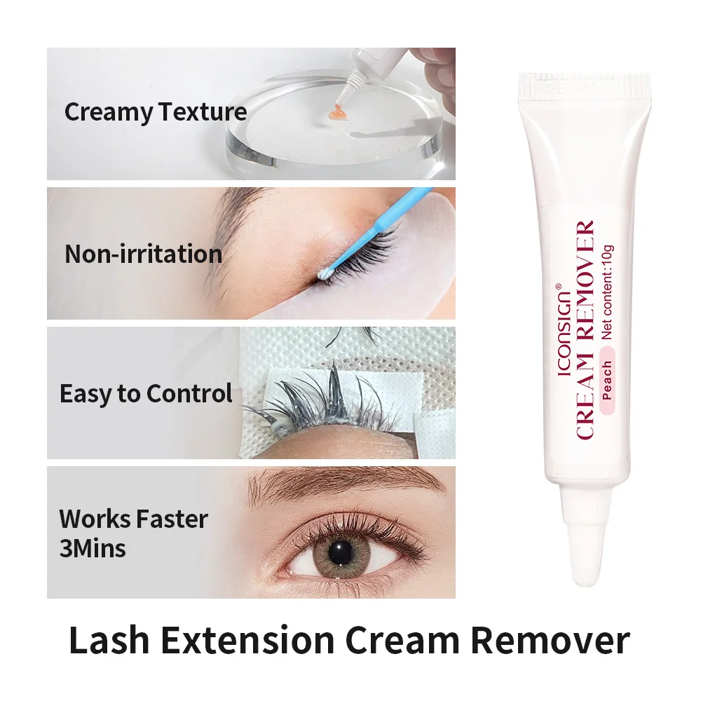 ﻿ ICONSIGN New Arrival Eyelash Extension Remover Plant Extraction Nourishing Essential Oil Quickly Glue Removing Paste Make up