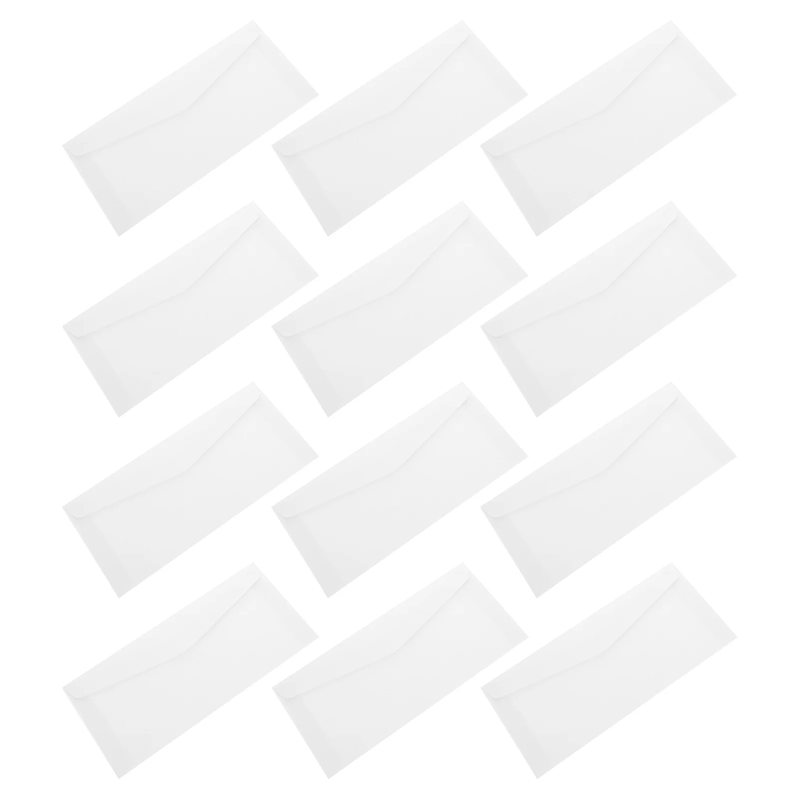 

100pcs Thickened Envelopes Biodegradable Paper Money Bags White Office Wrapping Card Documents Reusable Premium Craftsmanship