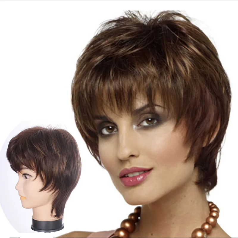 

Женский модный пушистый прямой парик, светло-русый, из синтетических волос