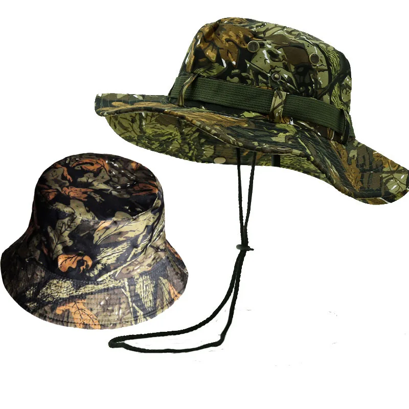 Camouflage Cap  Hat Caps Men Women Outdoor Sports Sun Boonie Bucket Fishing Hiking Hunting Climbing Hats