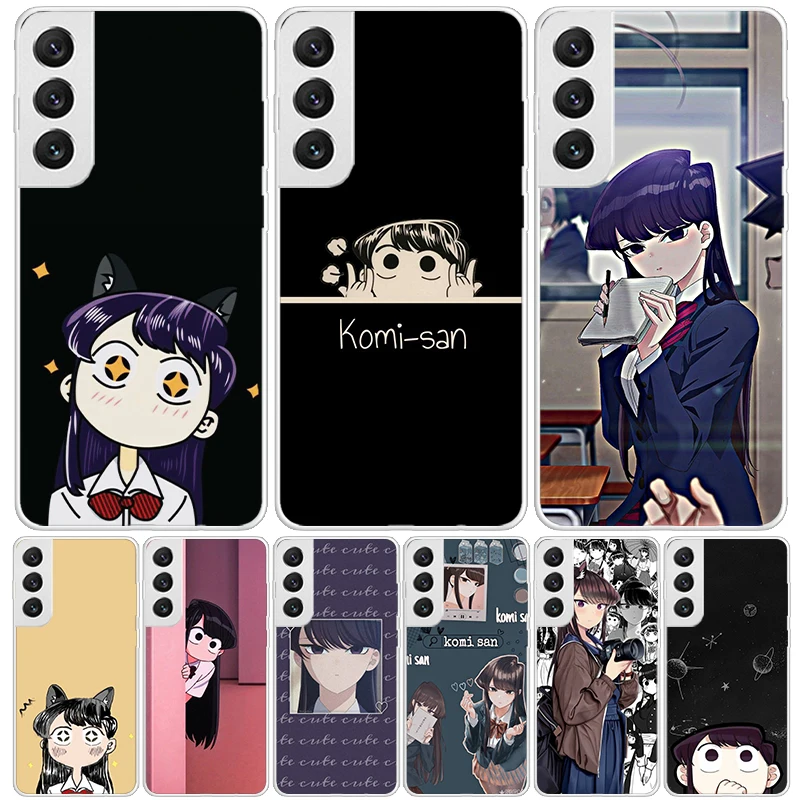 Komi Can't Communicate Case Phone Cover for Samsung Galaxy S24 S25 Ultra S23 Plus S22 + S21 S20 FE S10 S25Plus Trend Fundas S24