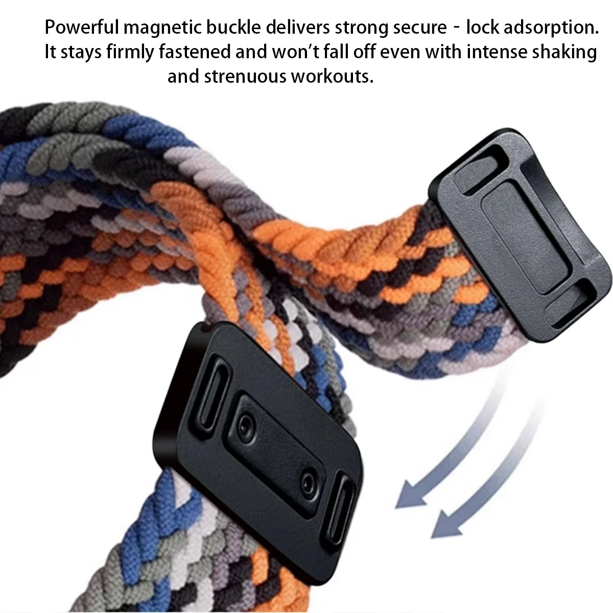 22mm Magnetic Braided Loop for CMF By Nothing Watch Pro 2 Band Replacement Wristband for CMF Watch Pro Smartwatch Correa Strap image 3