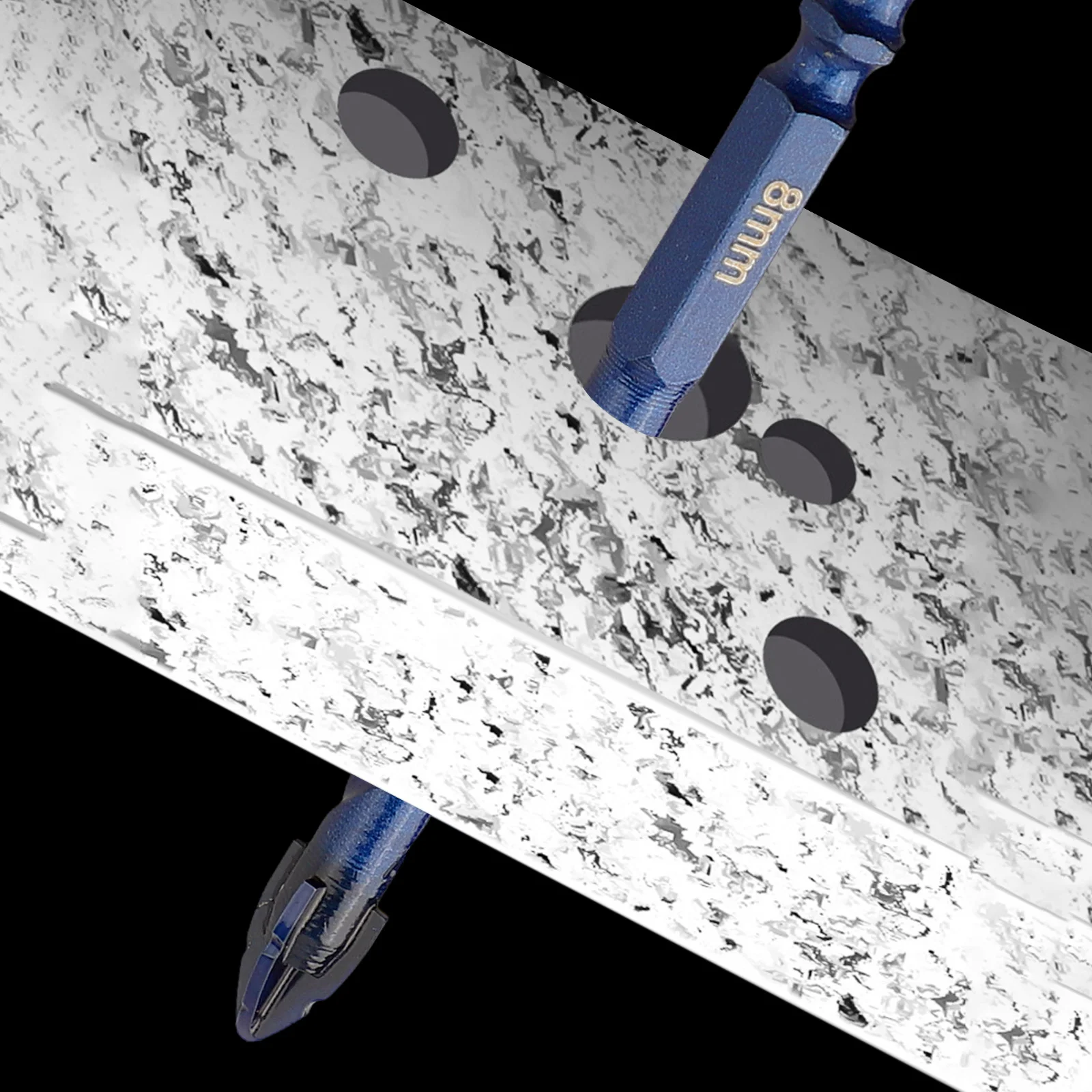 Stable Drilling DIY Projects Eccentric Drill Bit Clean And Precise Holes Good Cutting Edges High-speed Rotation