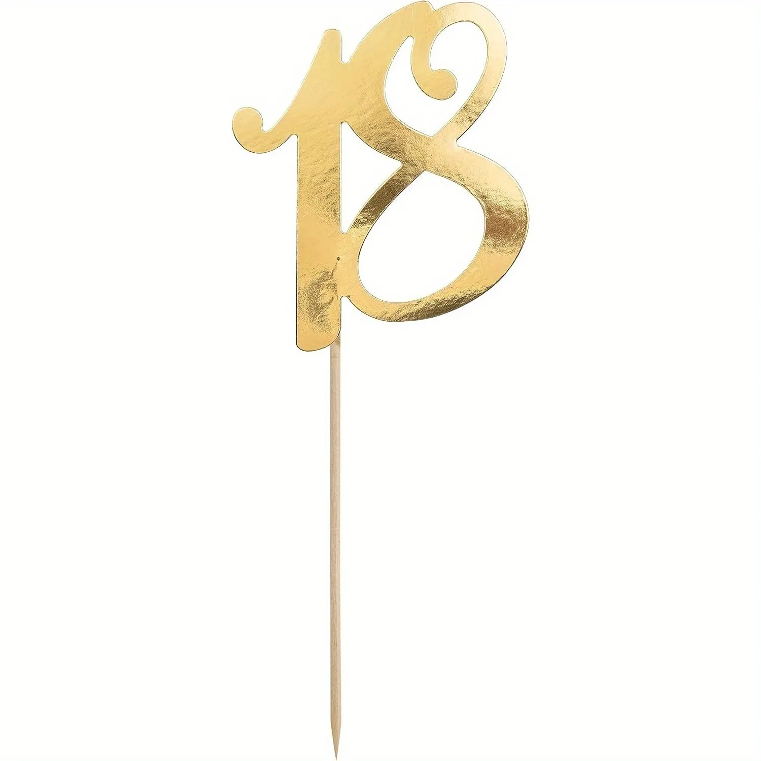 18 Kuchendeckel, Achtzehn Geburtstagstorte Topper, Goldener 18. Kuchendeckel für Männer, 18 Kuchendeckel für Frauen