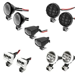 LED Lights Headlights Spotlight with Bracket for 1/10 RC Car Crawler Traxxas TRX4 TRX6 Axial SCX10 90046 Redcat Gen8