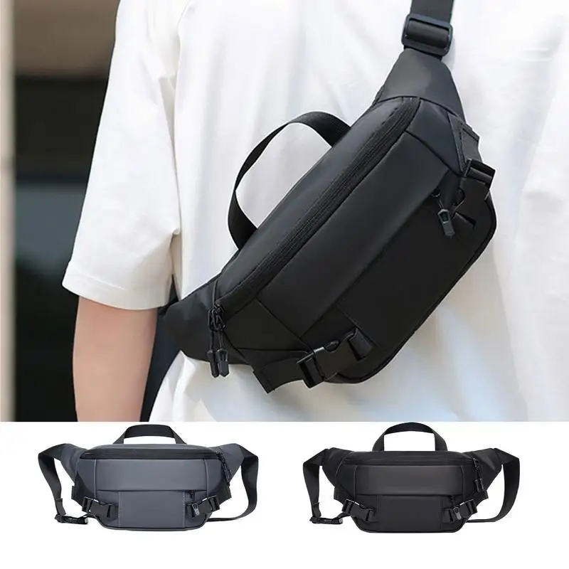 Fanny Pack Waterproof Belt Bag Fashion Chest Pack Multi-Functional Belt Bag Waterproof Hip Pouch for Travel Outdoor Running