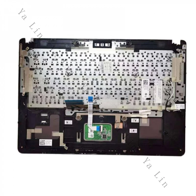 XX+Nova Carcaça C para Laptop com Teclado Touchpad e Sensor de Impressão Digital (FPR) para Dell Vostro 14-5460 5480 5470 5439 - Peça de Substituição 01CH1D