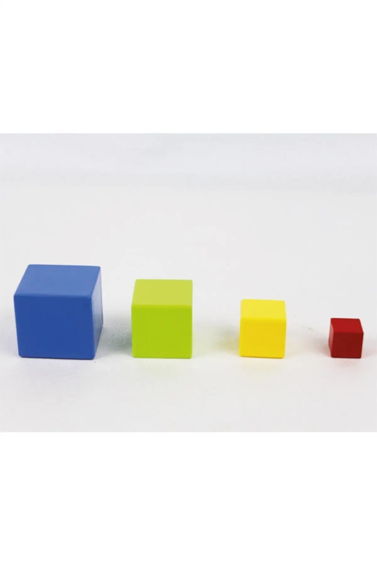 Wooden Cubes Set Color and Shape Toy Balance Blocks Special Training Material Big Small Arranging