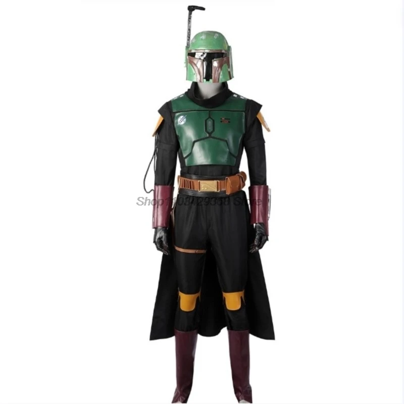 Boba Fett Cosplay Fantasia Costume Disguise For Men Adult Top Pants Vest Halloween Carnival May the Force Festival Roleplay Suit