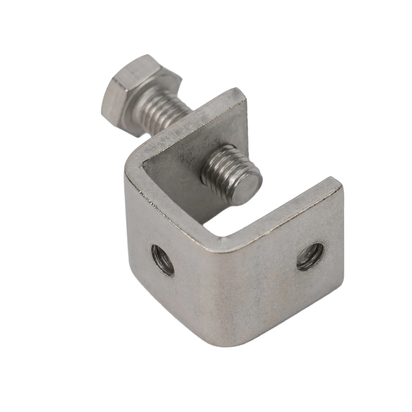 Easy To Install U-shaped Clip C-clamp Jaw With Screw 0-20mm 1/2/4pcs Cabine Drawer M6 Threaded Hole Stainless Steel
