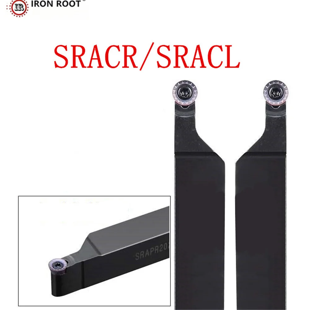 IRON ROOT External Turning Tool Holder 1P SRACR1010H06,SRACR1212H06,SRACR1616H06,SRACR2020K06 CNC Lathe Turning Tools  RCMT