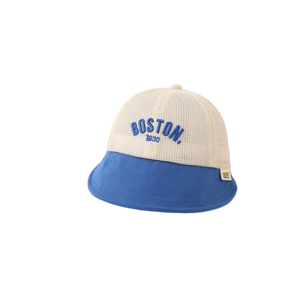

Cute Letter Baby Baseball Cap Mesh Sunscreen Children Sun Hat Quick-dry Hollow Outdoor Peaked Hat 1-6 Years