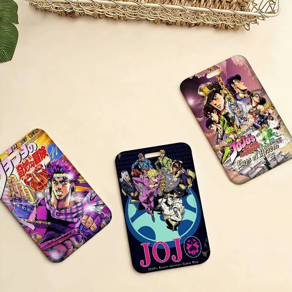 Adventure Anime Jojo Bizarre Adventure Lanyard For Keys Chain Credit Card Cover Pass Charm Straps ID Badge Holder Key Gifts