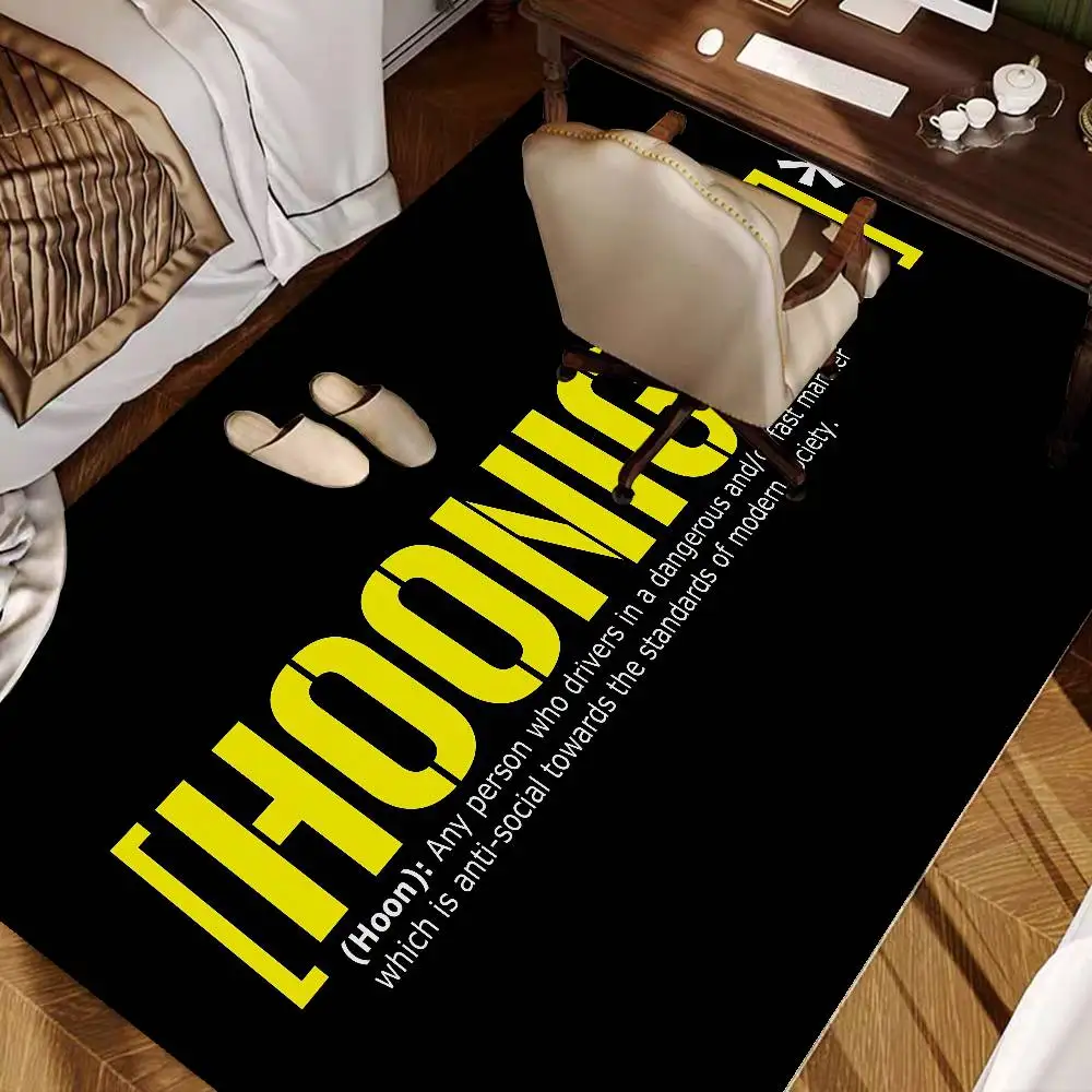 

Hoonigan Logo Entrance Door Mat Nordic Style Bedroom Living Room Doormat Home Balcony Anti-Slip Modern Home Decor