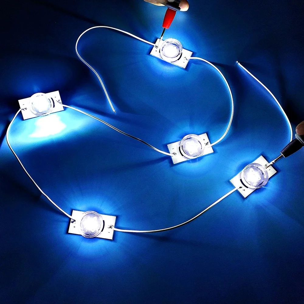 50PCS/100PCS 3V/6V SMD Lamp Beads Aluminum Substrate Board with Optical Lens Filter SMD Light Bead for TV Repair