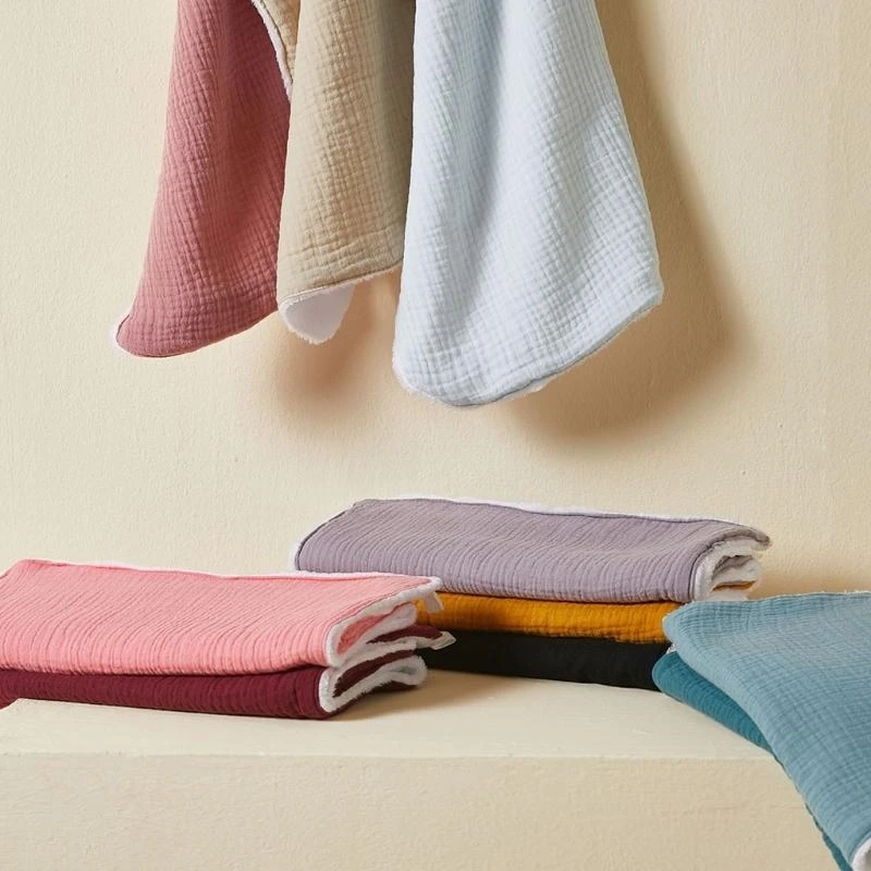 J15U 10 قطع الطفل Facecloth تغذية المرايل منشفة استحمام منديل ملابس التجشؤ لينة القطن ماصة منشفة منشفة لعاب الأطفال