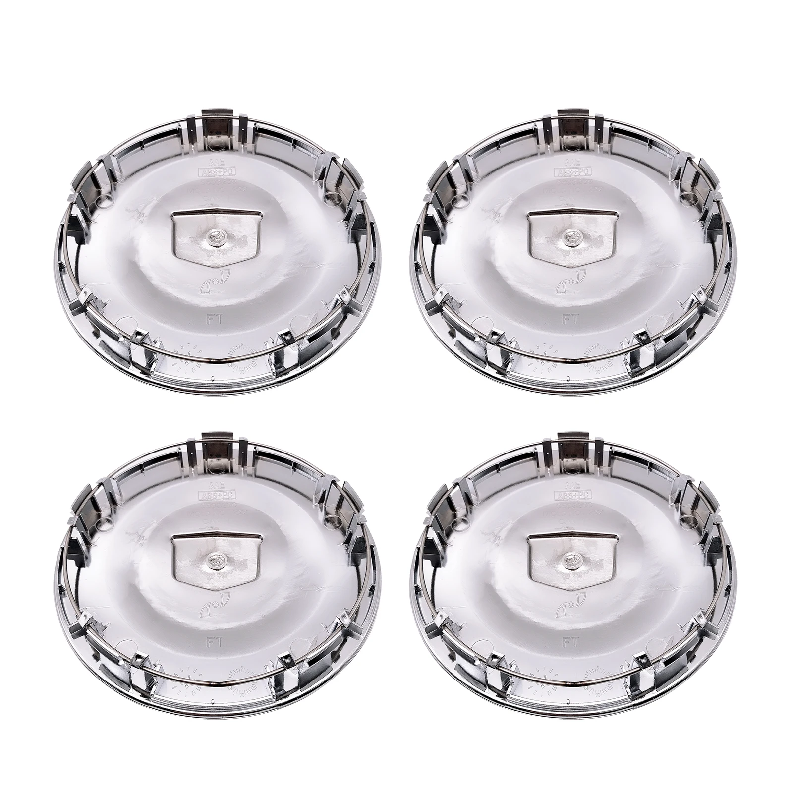 4PCS 168mm Fit for DeVille DHS DTS 1996-2005 Car Chrome Rim Wheel Hub Center Caps Hubcaps Cover 9593259