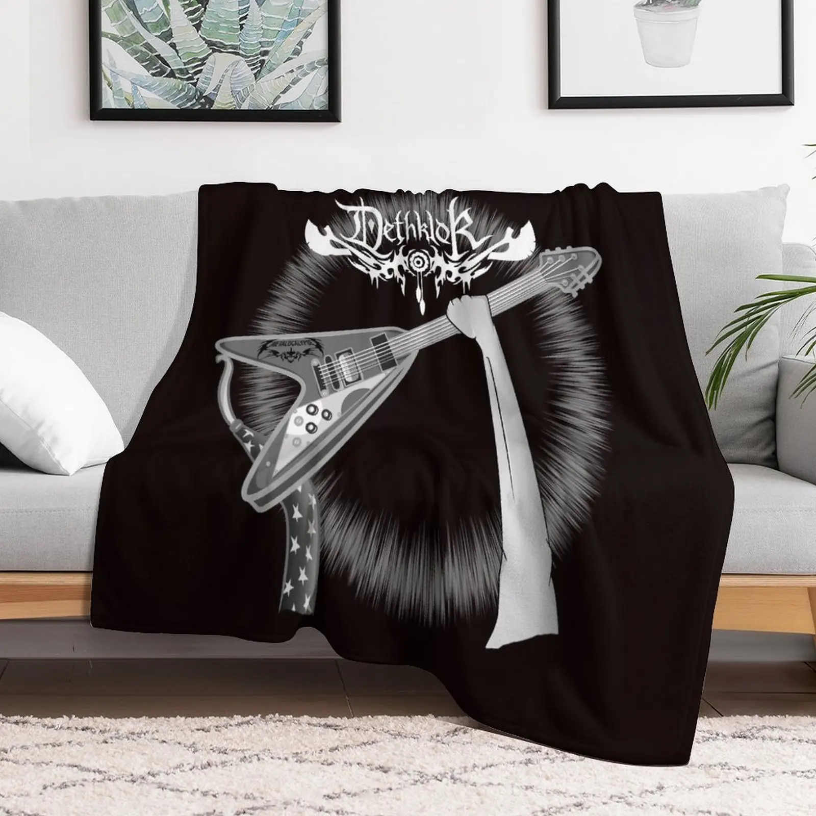 

Metalocalypse Dethklok Throw Blanket Luxury Thicken For Decorative Sofa warm for winter Blankets Travel christmas gifts Blankets