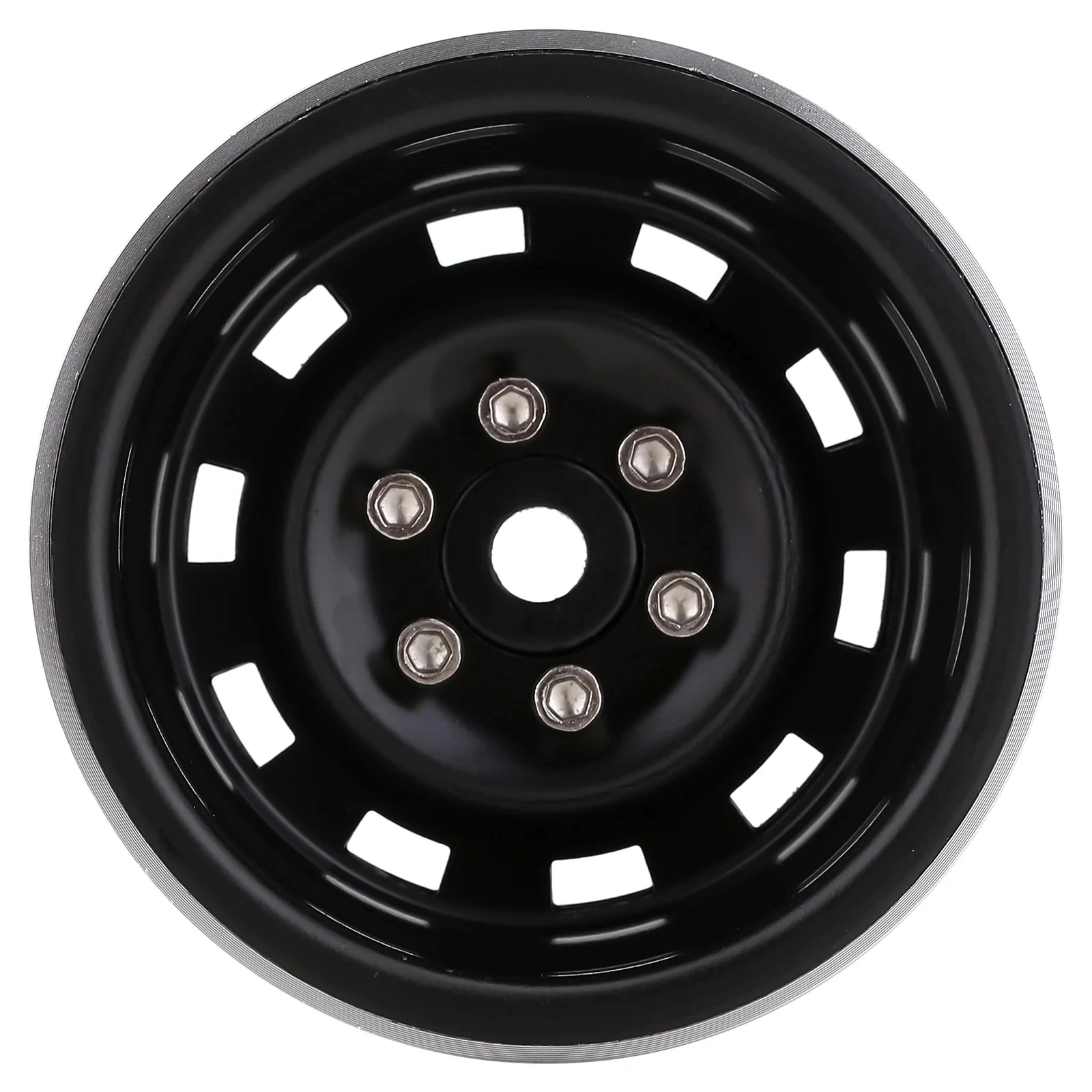 Deep Dish 1.9 Beadlock Wheel Rim Negative Offset 8.9mm Metal Hub for 1/10 RC Crawler Car Axial SCX10 90046 TRX4