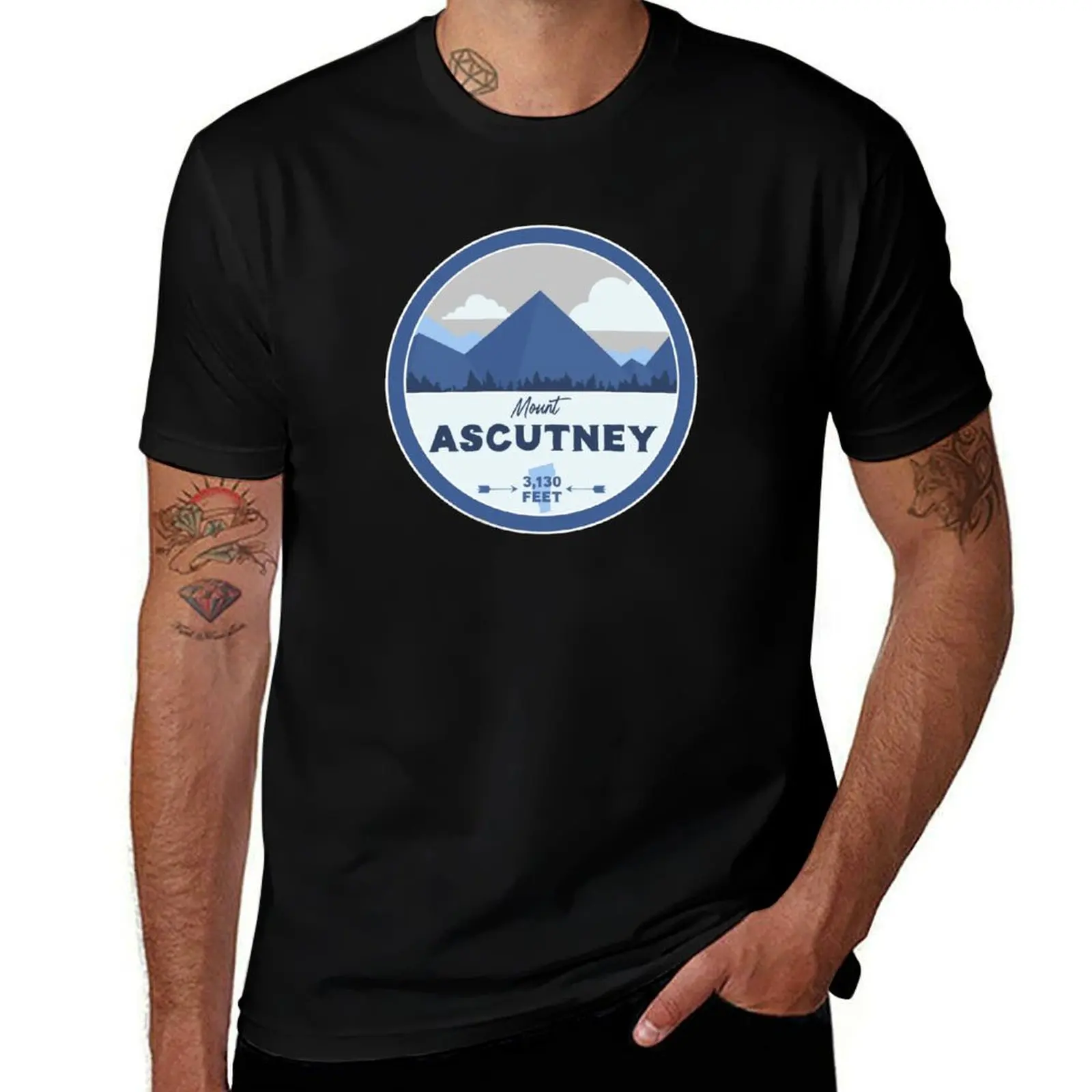 Mount Ascutney Vermont VT Mountains Hiking T-Shirt blacks Aesthetic clothing tees tops mens shirts graphic tee