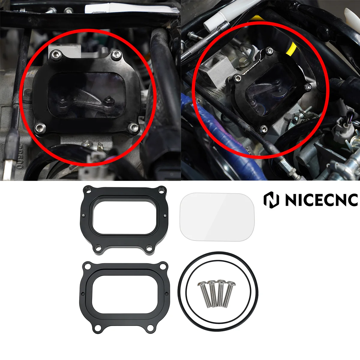 NICECNC Cylinder Head Cover For YAMAHA RAPTOR 700 2013-2020 GRIZZLY 700 Premium Aluminium Protective Guard Cover ATV Accessories